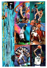 1995-96 SKYBOX NBA HOOPS SERIES 2 UNCUT PROMO CARD SHEET
