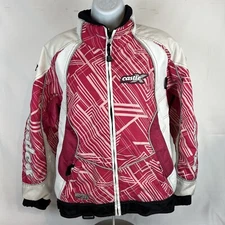 Castle X “Switch Special Edition” Jacket Youth L Pink & White Quilted Snowmobile