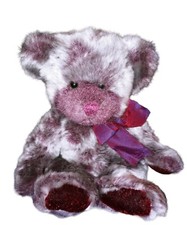 Teddy Bear Purple Russ Vintage Iris Plush Stuffed Animal Good Condition 11" inch