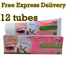 12X 100g Rasyan Toothpaste Whitening Thai Her...