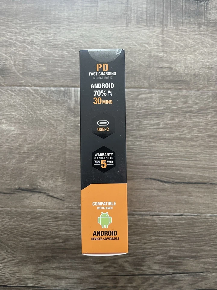 Tough Tested USB-C/USB-A 20W Car Charger & 6FT USB-C To USB-C Cable Kit - New - Image 3 of 4