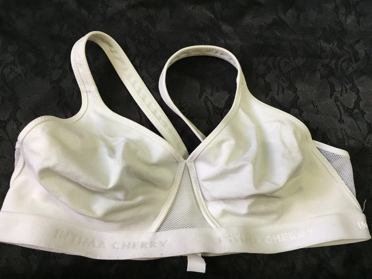 intima Cherry Bra size it 4c us 36c eu 80c Unpadded wireless white sport gym