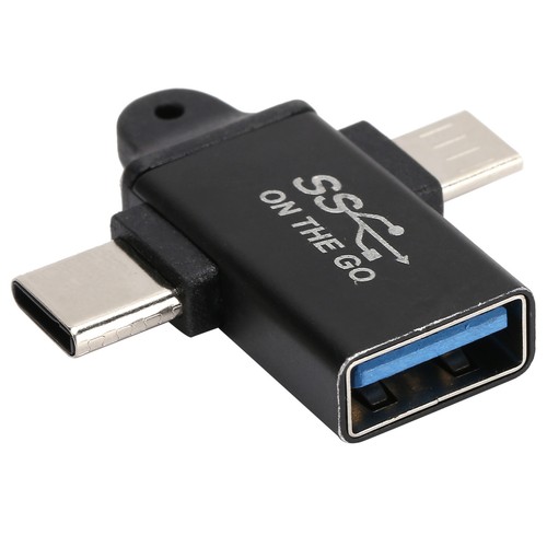 2 In 1 OTG Converter USB 3.0 To Micro USB And Type C Adapter Support High Sp Fit - Picture 24 of 24