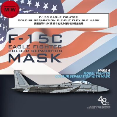 Galaxy 1/48 F-15C Eagle Fighter Color Separation Mask for Tamiya 61029 Model Kit