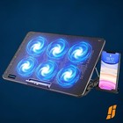 Laptop Cooling Pad Laptop Cooler With 6 Quiet Fans For 1217 Inch Notebook Gaming