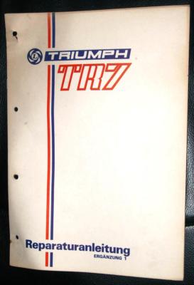 Triumph TR7 Reparaturanleitung Ergänzung 1 - Fünfganggetriebe deutsch AKM3759/S1