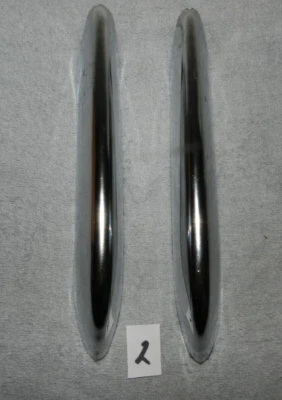 1966 Chevy Impala Lh & Rh front Bumper Chrome Accessory Guards SOLID #2 - Image 1 of 4