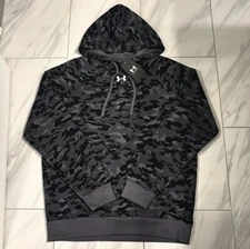 Under Armour Men's Camouflage Hoodie Dark Gray Black New