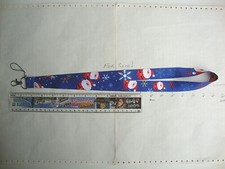 Lanyard Christmas Santas Decos print neck strap for ID security card USB keyring