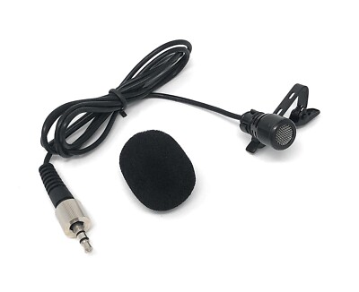 Lapel Microphone For Sennheiser Wireless Systems – 3.5mm Locking Screw Connector – NEW