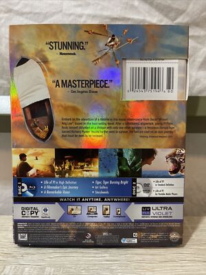Life of Pi (Blu Ray +DVD+Digital, 2012) w/ Slipcover combo Life of Pi (Blu Ray +DVD+Digital, 2012) w/ Slipcover combo