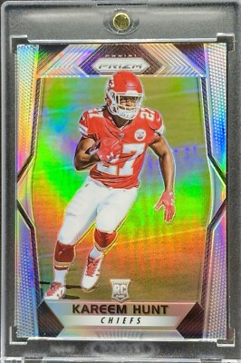 Kareem Hunt RARE ROOKIE PRIZM REFRACTOR INVESTMENT CARD PANINI CHIEFS MINT