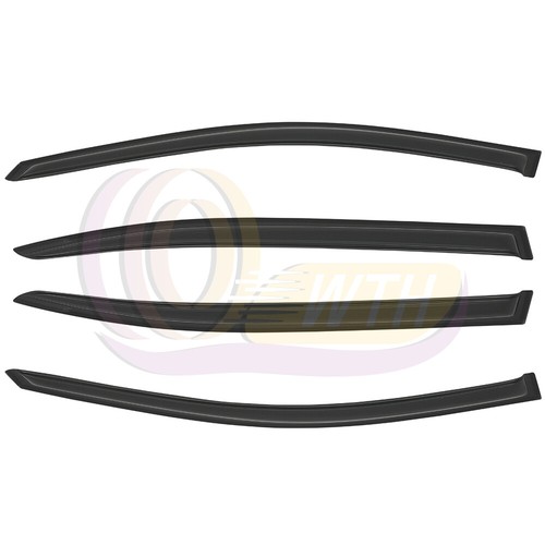 For 2008-2012 Honda Accord Sedan 4-Door Extended Window Visor Sun Rain Guard - Foto 8 di 9