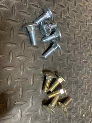 M12 x 35 Steel Carriage Bolts Zinc EP. clear or yellow chromate, qty 1000 lot