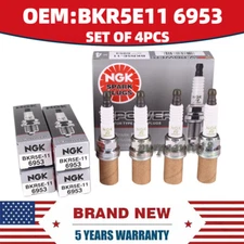 Set of 4 NGK 6953 V-Power Spark Plug BKR5E11 for Nissan Toyota Audi VW Mazda Kia