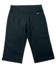 Nike Vintage Women's Black Active Athletic Stretch Yoga Gym Capri Pants Sz Small