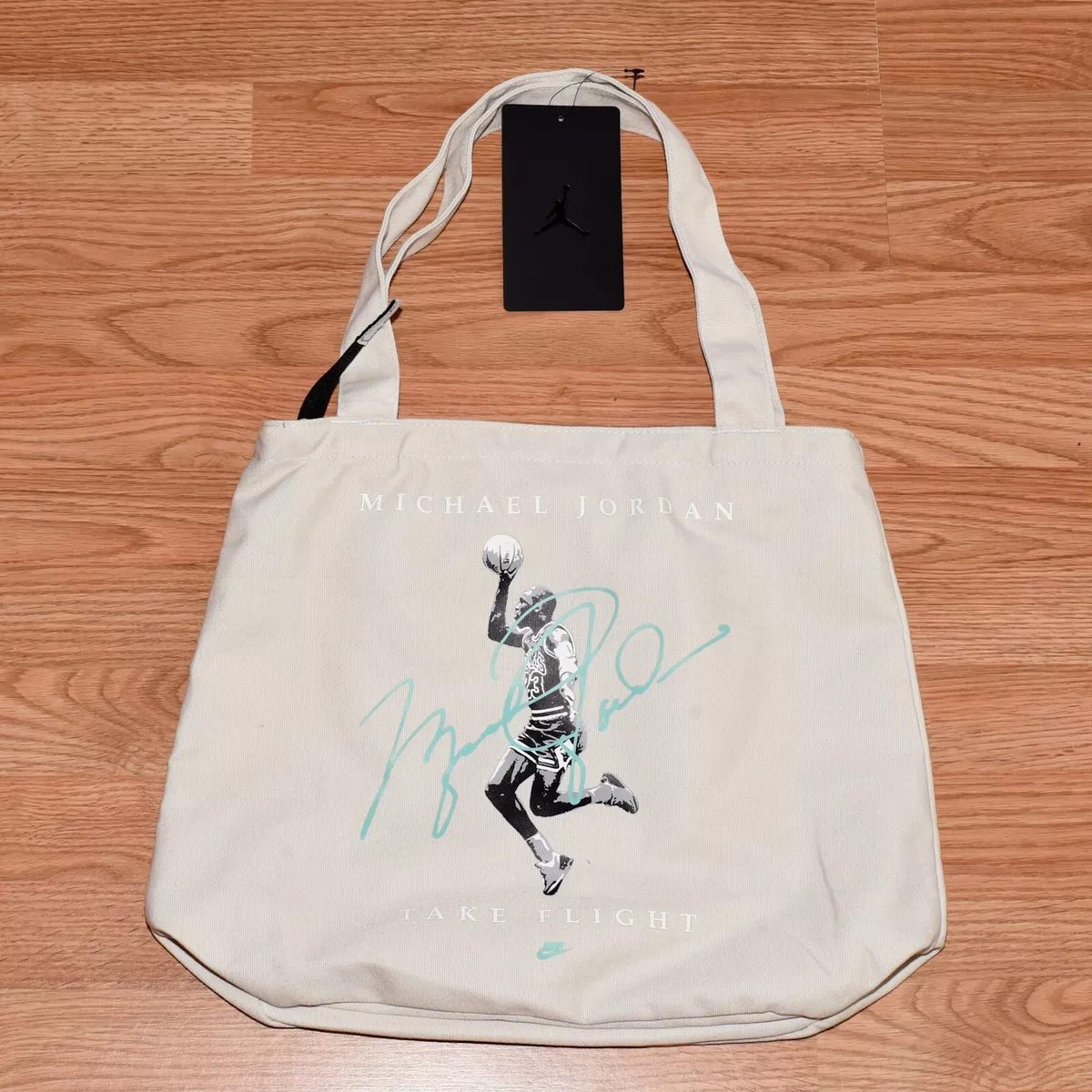 Nike Michael Jordan Take Flight Unisex Zippered Tote Bag (Canvas) 9A0664  RARE