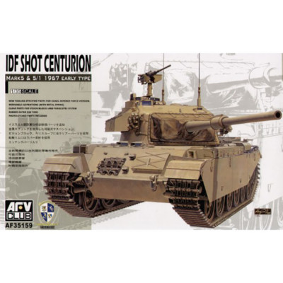 AFV CLUB #35159 1/35 IDF Shot Centurion Mk.5 & 5/1 1967 Early Type  