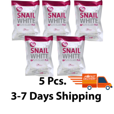 5pcs. Snail White Gluta Collagen Plus 3 Whitening X10 Soap