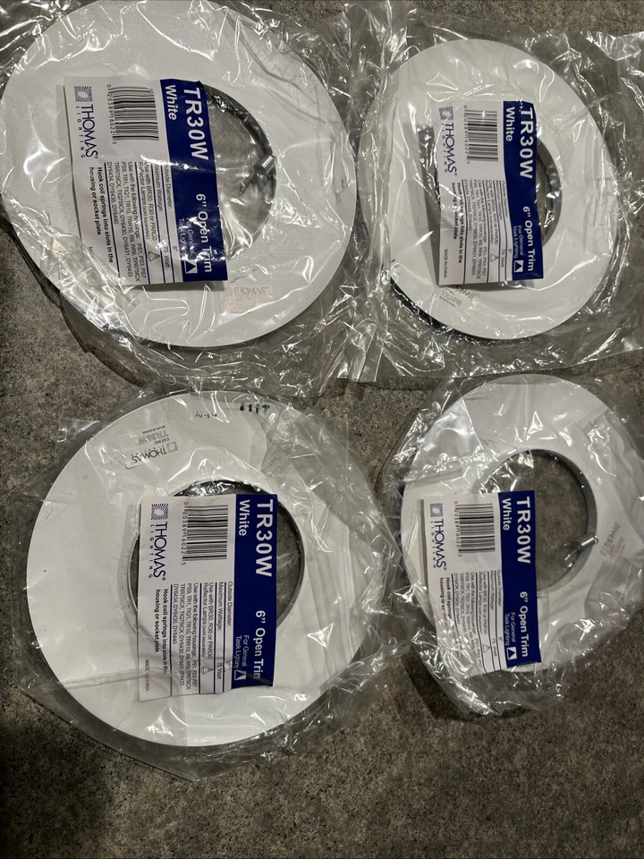 "Pieza de ajuste de luz de lata......TR30W 6"" ajuste abierto-blanco" Foto 2 de 4