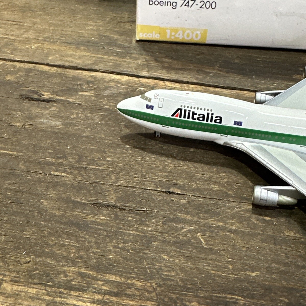ALITALIA 747-200 Herpa 1/400 Scale in Box Diecast | eBay