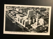 1949 "NEW YORK CITY~Aerial View of NY Hospita " RPPC Postcard 