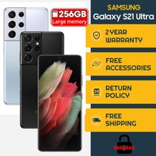 New Seale Samsung Galaxy S21 Ultra 5G G998U 256GB/128 Factory Unlocked GSM CDMA