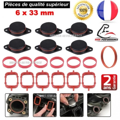 MWS.FRANCE KIT DE SUPPRESSION CLAPET/VOLET BOUCHON D'ADMISSION 6X33MM/32MM BMW M57 E60 E61