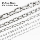 304 Stainless Steel Short /Long Link Chain 1.2-12mm Marine Grade Lifting Chains