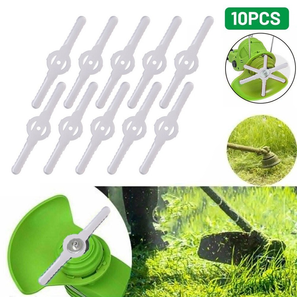 Pack of 10 Plastic Blades for Replacing Worn out Lawn Mower Blades eBay