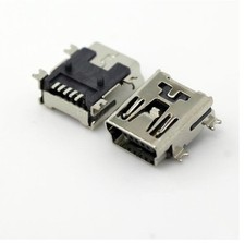 100PCS Mini USB SMD 5-Pin Female Mini B Socket Connector S2