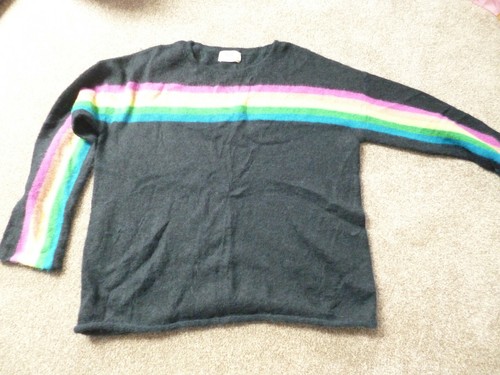 HUSH BLACK CECILIA RAINBOW JUMPER, S 