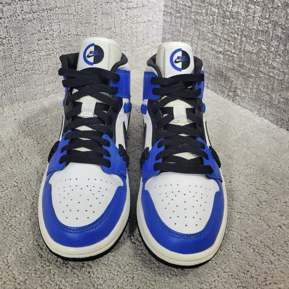 Nike Air Jordan 1 Mid Sisterhood W Mujer Talla 7 Azul Blanco Tenis CV0152-401 Foto 3 de 4