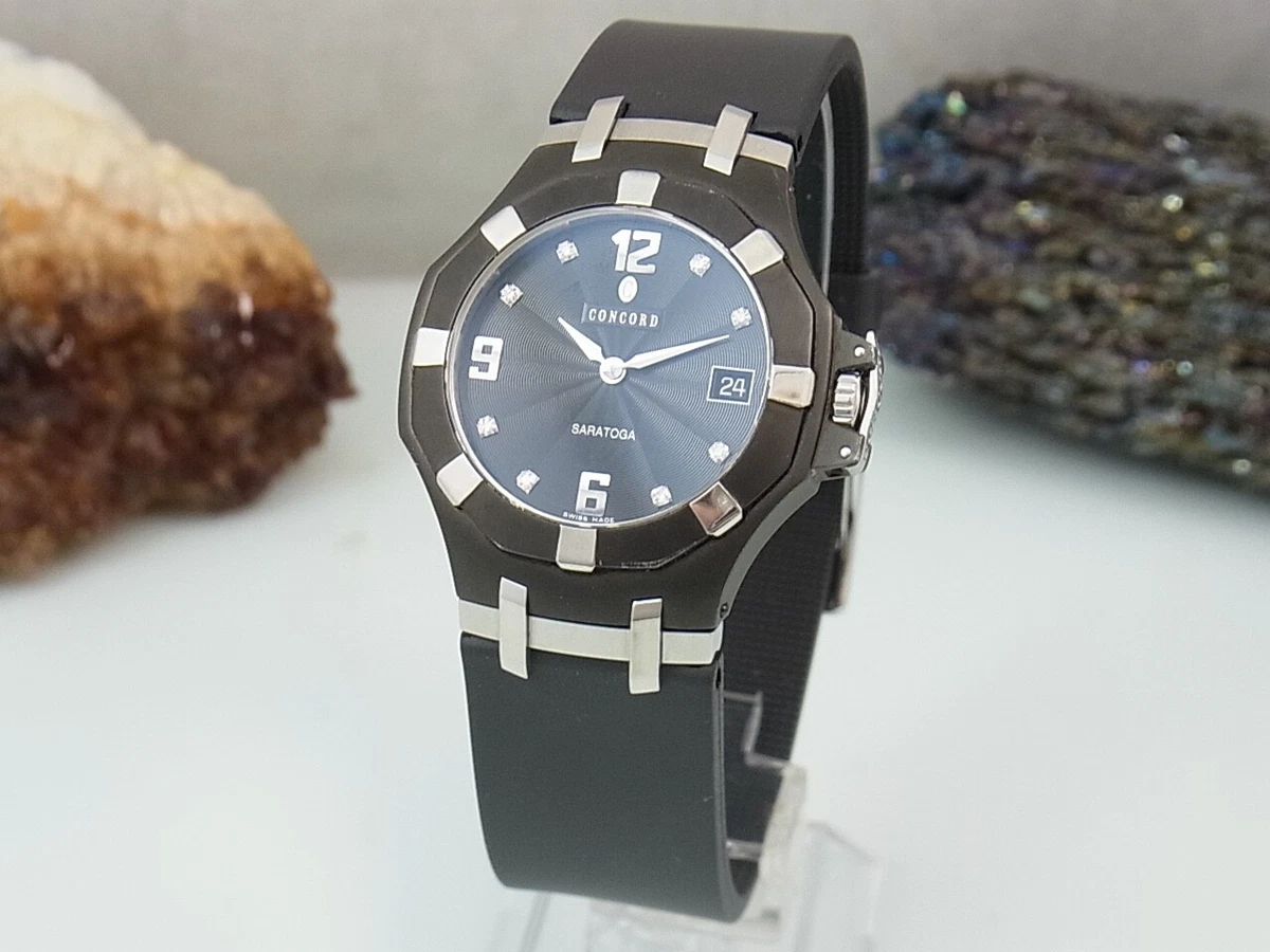 Concord Saratoga 14.C2.1894.1 Diamonds Menu0026#039;s Watch Ø 38 MM Sapphire  Glass | eBay