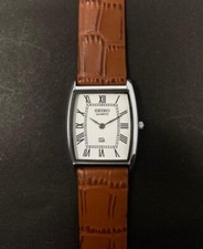 Vintage Seiko Slim Tonneau Tank Quartz Men's Watch - FREE SHIPPING