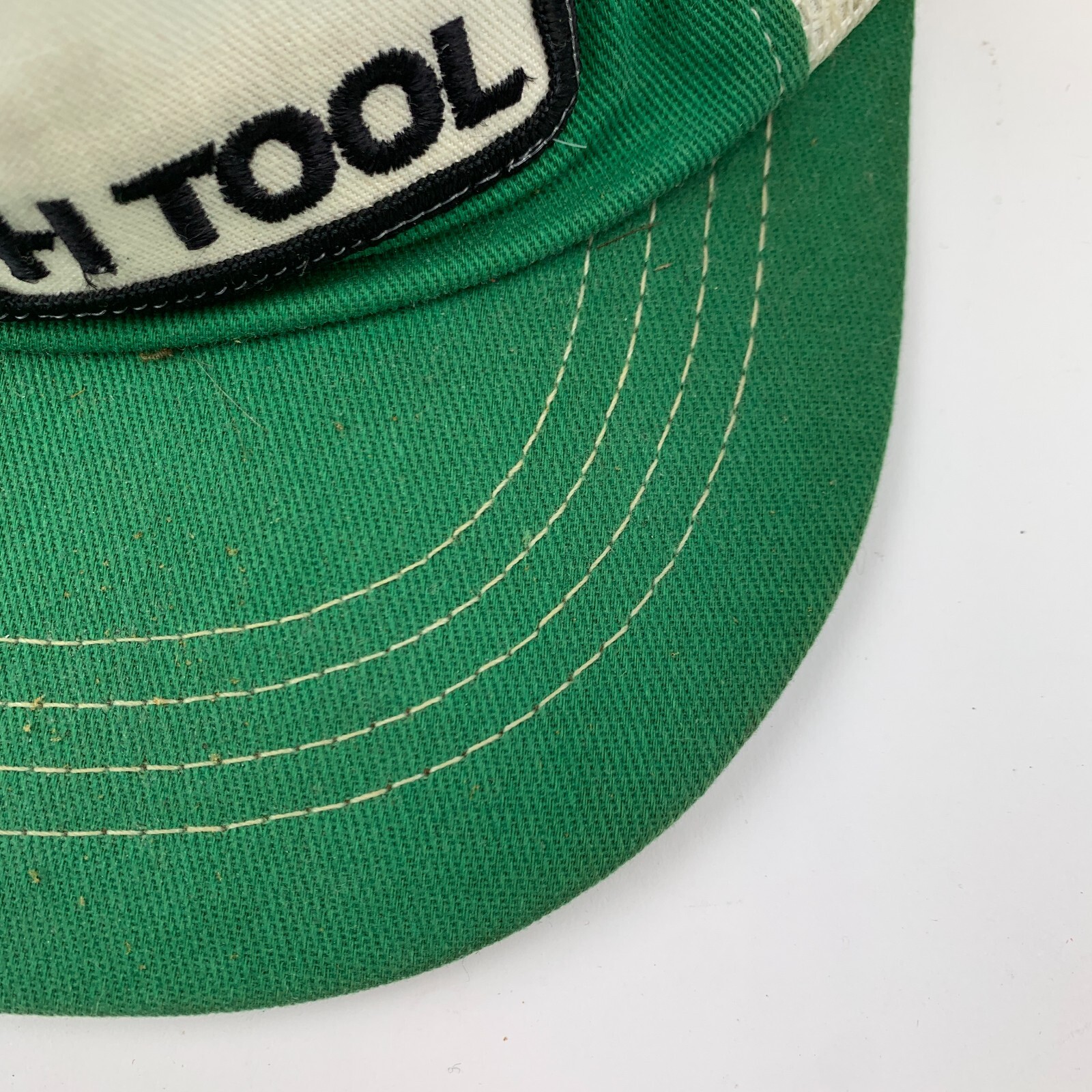 Vintage Smith Tool Green White Patch Snapback Tru… - image 3