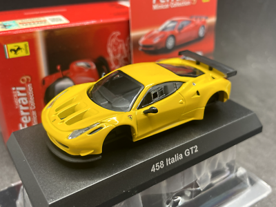 Kyosho 1/64 Ferrari collection 9 458 Italia GT2 Yellow diecast