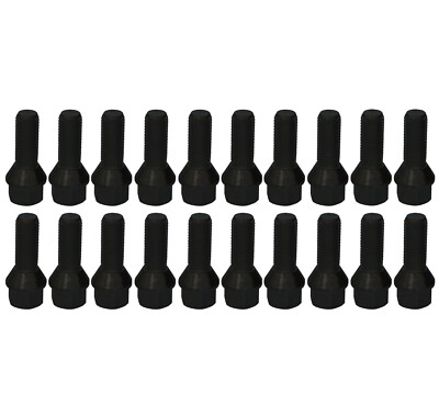 25x BMW X4 G02 X5 G05 X6 G06 X7 G07 Z4 G29  RADSCHRAUBEN M14 x 1,25 x 28 SCHWARZ