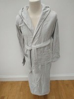 Bown of London ladies dressing gown Medium 100% Cotton Grey terry  luxury qualty