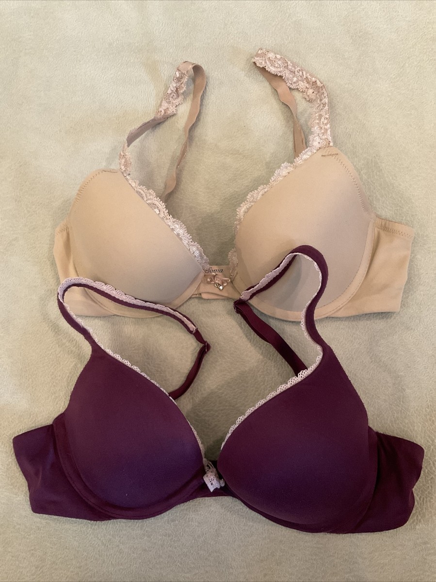 Soma 32A Victoria's Secret 32B Embraceable Push-up Lace Trim Body
