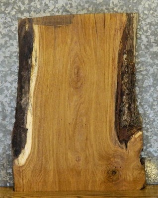 White Oak End Side Entry Table Top Live Edge Rustic Wood