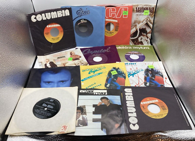 Lot 66 Vintage 45 RPM Vinyl Records Paul McCartney Micheal Jackson Many ...