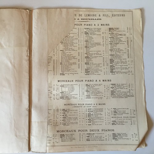 Partition MENUET DE LA MARIEE Francis Thomé Op.89 Lemoine 1885 - Imagen 6 de 7