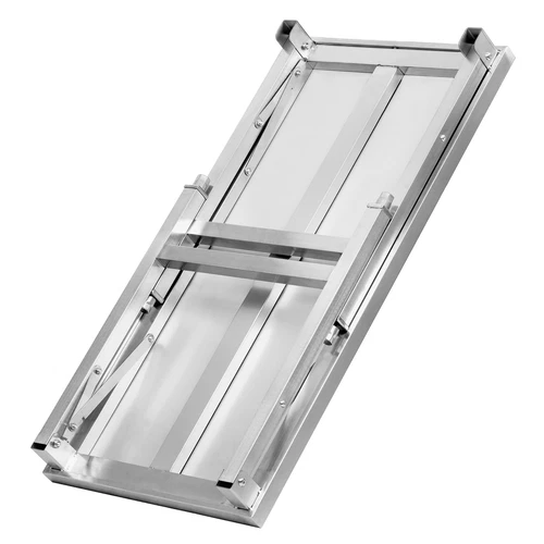 Kitchen Folding Work Table Stainless Steel Commercial Catering Bench 4x2FT - Picture 4 of 10