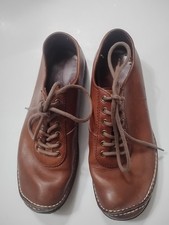 Dexter 1960s Brown Leather Moc Walking Bowling Shoes T8308-5 Women US 8M