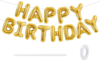 Happy Birthday Ballon Girlande Gold,16 Zoll Ballons Geburtstag