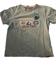 Gymboree Vintage Boys Size 8 Short Sleeve T Shirt High Tide Ocean Blue