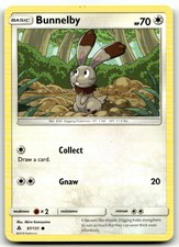 Bunnelby 97/131 Common Forbidden Light Pokemon Moderately Played