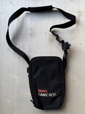 Official Vintage Nintendo Game Boy Carrying Case Black Bag with Strap 1989