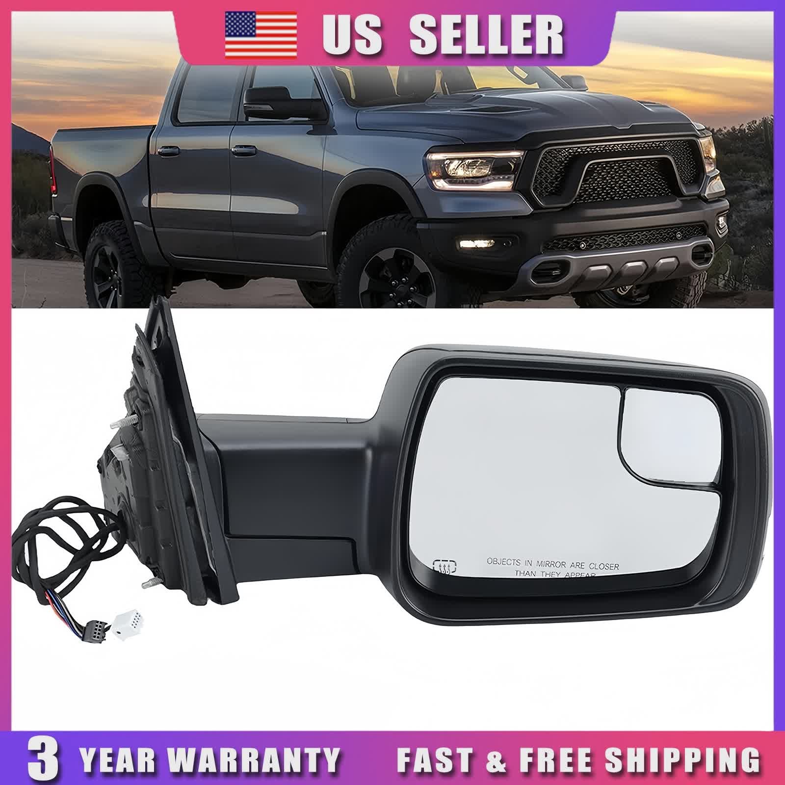 Heated Mirror w/Power Fold Signal Light Passenger Side For 2019-2024 Ram 1500 thumbnail 15